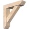 Ekena Millwork Traditional Slat Smooth Bracket w/ Offset Brace, Douglas Fir, 5 1/2"W x 22"D x 22"H BKT0604X22X22TRA06SDF - alternate 1